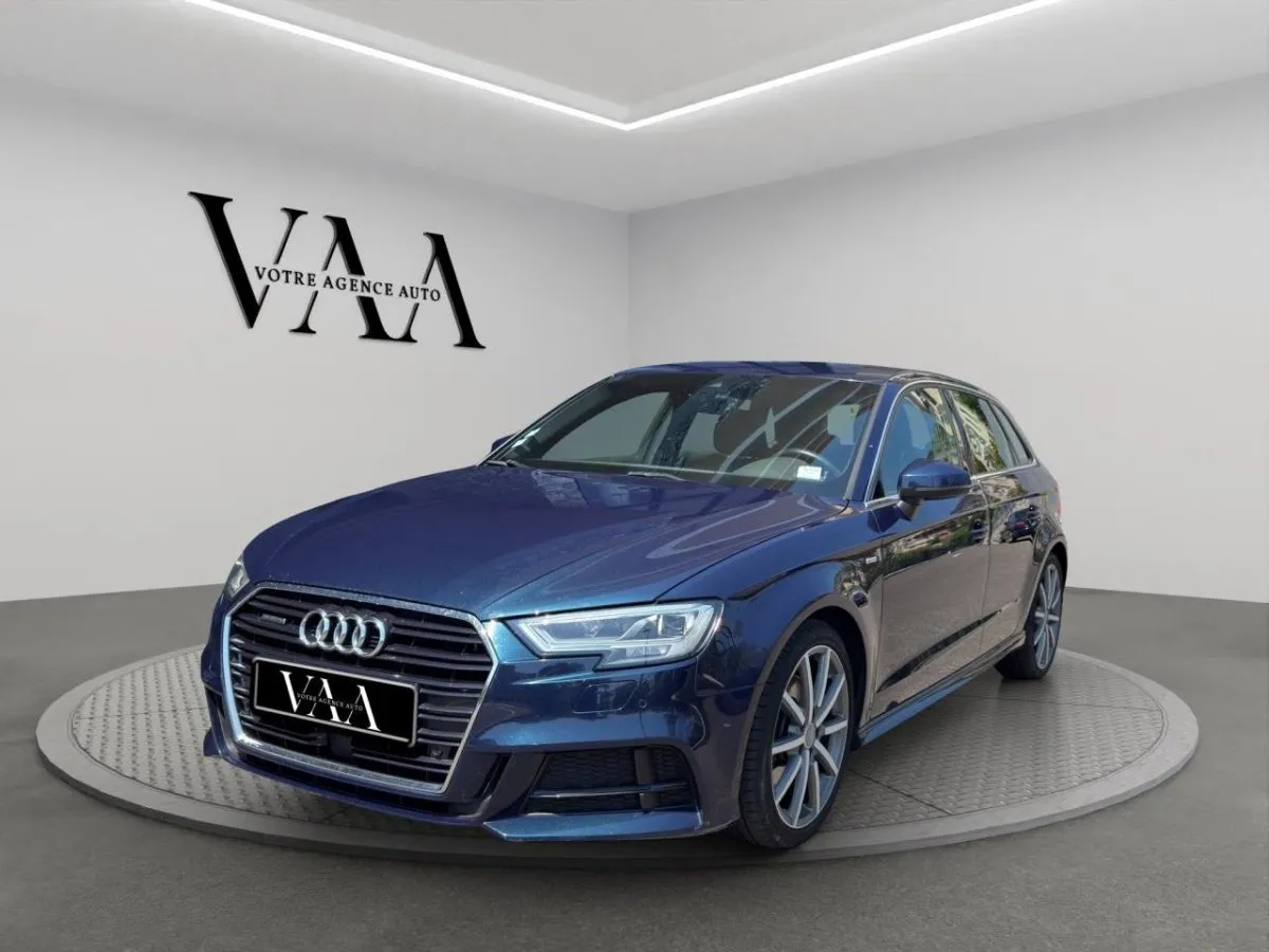 Audi A3 Sportback Quattro 2.0 TDI - 184 - BV S-Tronic 7 8V S line PHASE 2 — photo 1 sur 26